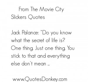 City Slickers quote