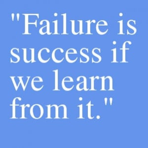 Motivational picture quote failure and success