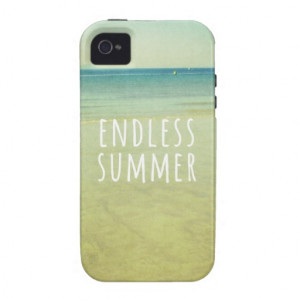 Endless Summer Quotes Vintage Beach Photo Cool iPhone 4 Cases