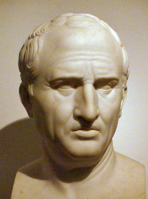 Marcus Tullius Cicero (106 BC –43 BC) was a Roman statesman ...