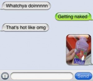 What to do when someone asks you for dirty pictures… :)