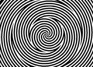 The original version of this illusion involved a piece of paper with ...