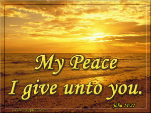 my peace i give unto you the words my peace