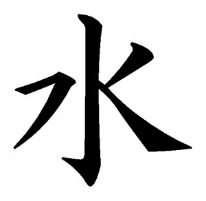 my tattoo . kanji for water in japanese