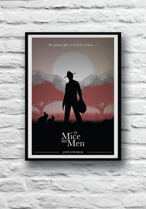 Of Mice and Men poster, Quote Poster, John Steinbeck, Movie ...