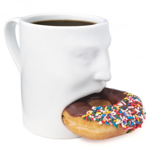 Craetive Coffee Mug/Donut Holder