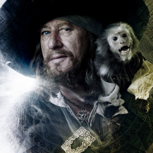 Captain Barbossa and the monkey Jack