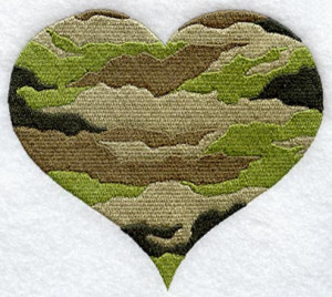 Jungle Camouflage Heart picture