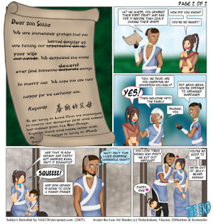 sokka s betrothal p 02 sokka y ty lee ty