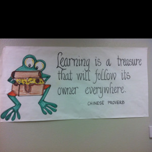 Cute quote on school wall