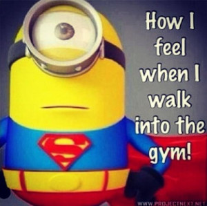 Gym humor #Minion #Minions