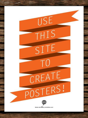 ... is just advertising, then type in your quote, pick a template! Simple