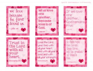 Printable Religious Valentine Cards for Kids