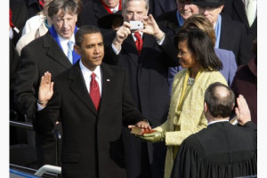 Barack Obama Inauguration Speech 2009 Barack obama takes the oath of