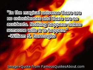 In The Magical Universe There Are No Coincidences and There Are No ...