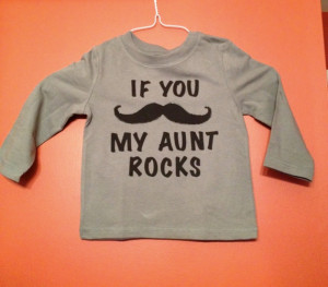 If You “Mustache” My Aunt Rocks SVG File for Cricut. $4.00, via ...