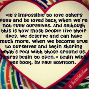 Love and being ourselves