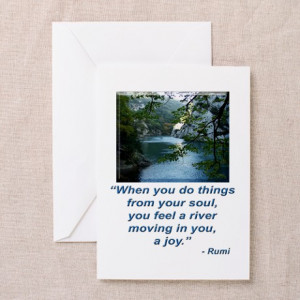 ... Greeting Cards > RUMI JOY QUOTE Greeting Cards (Pk of 10