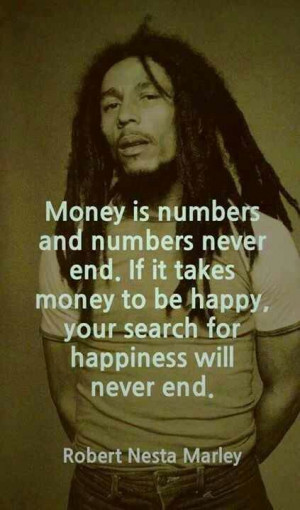 Money will not make you happy