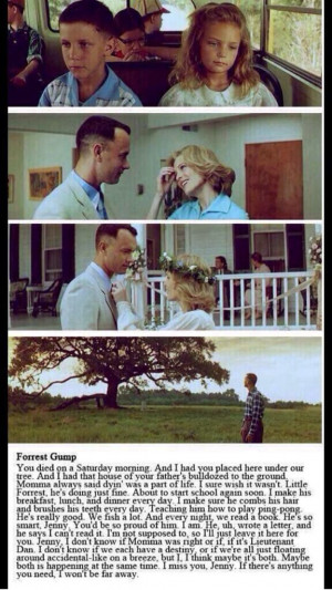 Forrest Gump and Jenny, gets me everytime. #quotes #love