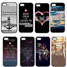 Sleeping With Sirens Quote For iPhone 4/4S 5/5S 5C Hard Snap On Case ...