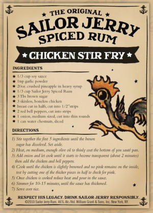 Sailor Jerry Chicken Stir Fry
