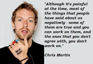 Chris martin famous quotes 2