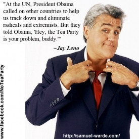 Most popular tags for this image include: jay leno and tea party