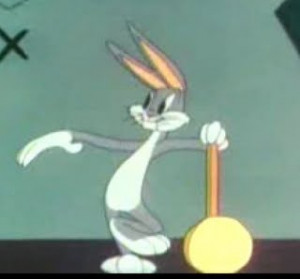 Bugs Bunny demonstrated his ability to warp the laws of space and time ...