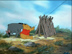 ... that Winnie the Pooh did. Minimalistic and deadpan humor à la Eeyore