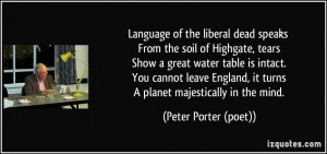 the liberal dead speaks From the soil of Highgate, tears Show a great ...