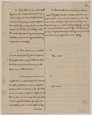 James Madison. Notes of the Virginia Convention, May–June, 1776 ...