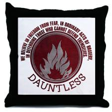 Divergent Faction - Dauntless Throw Pillow for