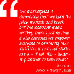 Quotes + Thoughts | Peters on the Power of Storytelling