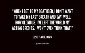Lesley Anne Down