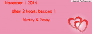 november 1 2014 when 2 hearts become 1 mickey & penny , Pictures