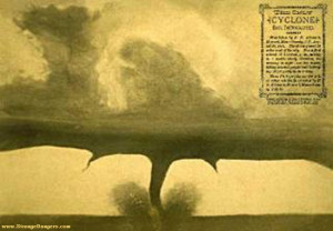 FIRST TORNADO PICTURE EVER TAKEN! - 1884