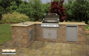 outdoor kitchens brick pavers stone pavers concrete pavers