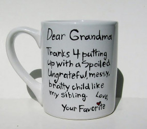 funny!!! I love this mug! Thanks 4 putting up with a spoiled...Funny ...