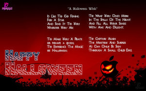 Halloween Poems with Happy Halloween Wishes Cards for Facebook