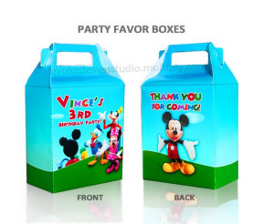 Mickey Mouse Clubhouse Party Favor Box