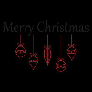Merry Christmas Ornament Cluster Wall Quotes™ Decal