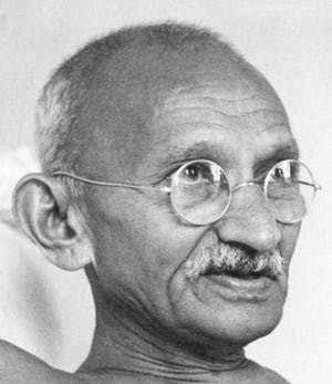 The Mahatma Gandhi was the spiritual leader of India's independence ...