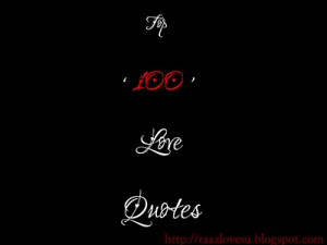 Top 100 Love Quotes