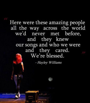 Paramore hayley Williams quote