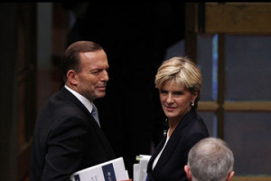 Julie Bishop Post Budget Question Time in Canberra