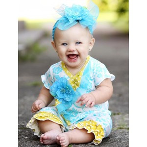 Haute Baby Ditzy Damask Infant Girl Pant Set