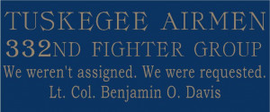TUSKEGEE AIRMEN QUOTE STENCIL