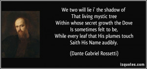Dante Gabriel Rossetti's quote #1