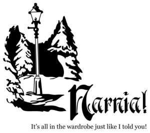 Chronicles of Narnia Lamp Post Quote Wall Decal modern-wall-decals